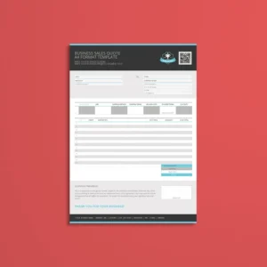 Business Sales Quote A4 Format Template